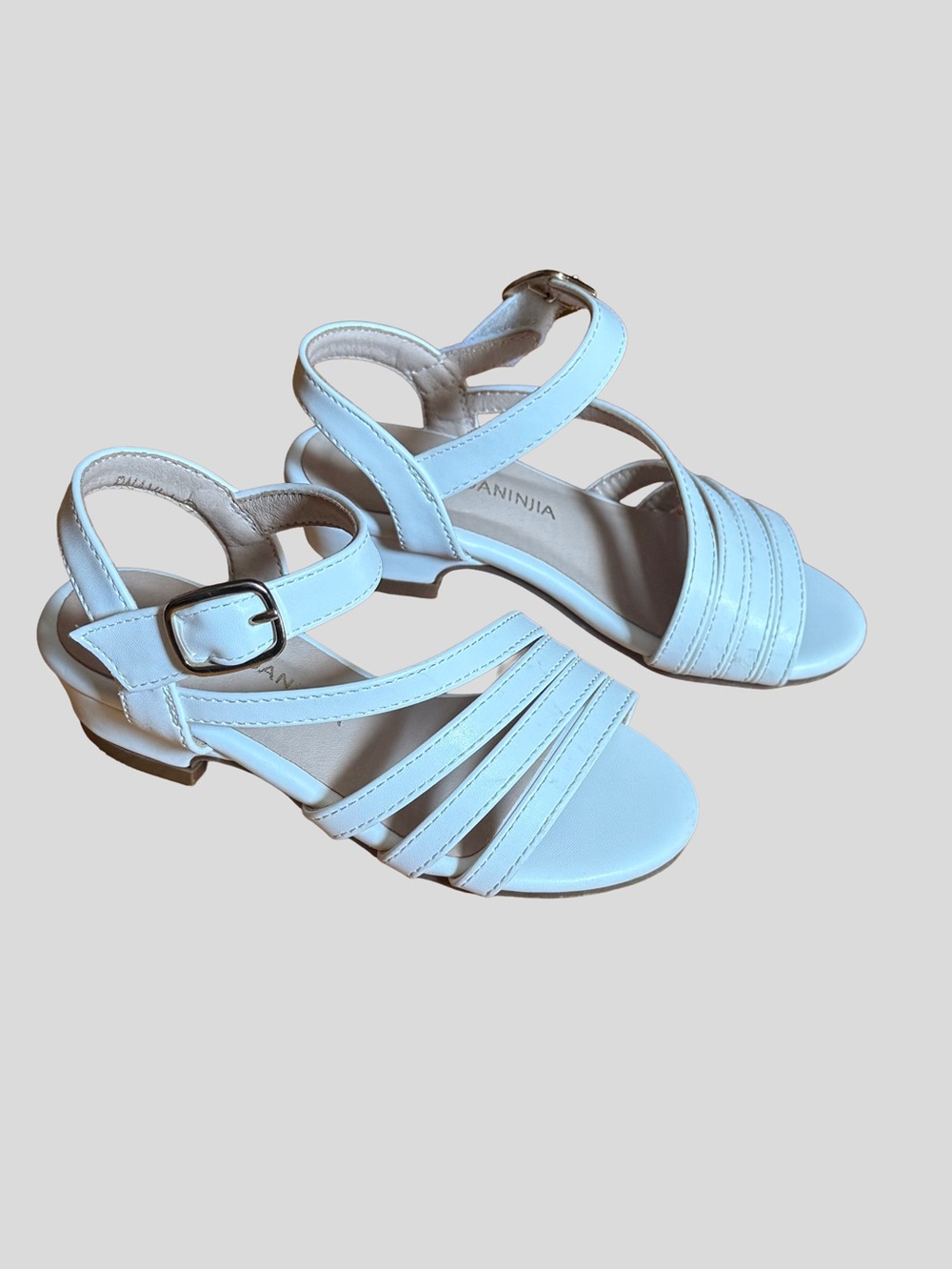 Pandaninjia toddler girl sandals low heel princess‎ shoes